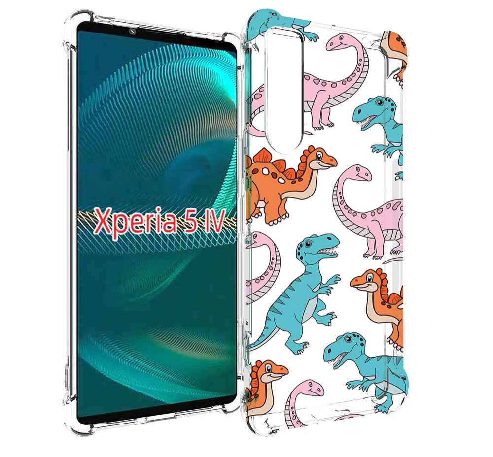 

Чехол MyPads разные-динозаврики для Sony Xperia 5 IV (5-4), Прозрачный, Tocco