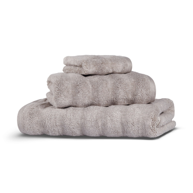 

Полотенце маxровое Hamam Ash Ribbed 100x150см, светлый дым
