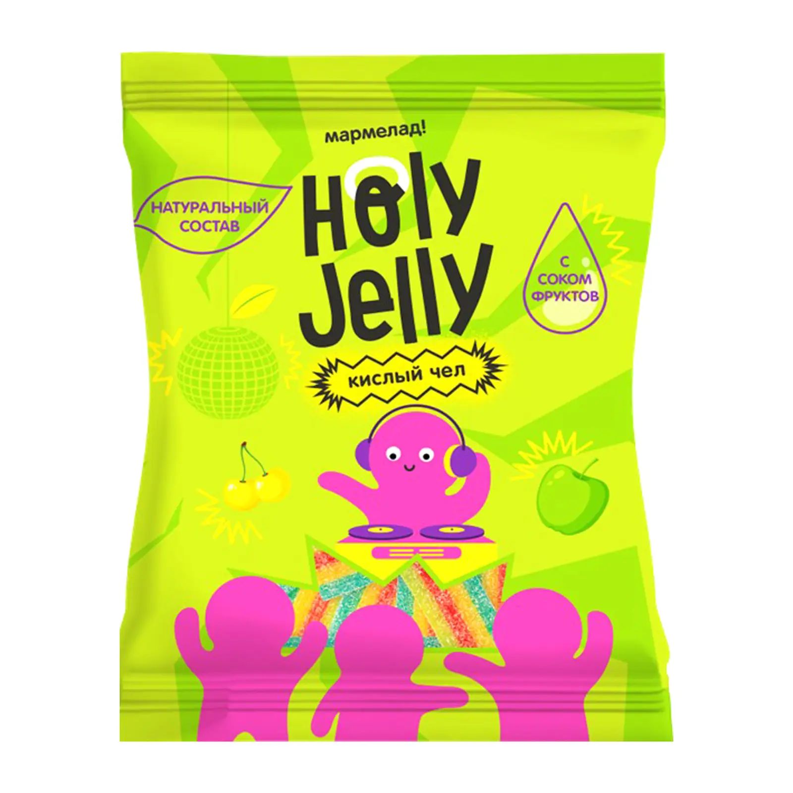 

Мармелад Holy Jelly Кислый чел фруктовый жевательный 65 г