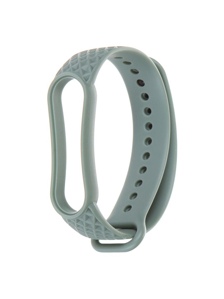 фото Ремешок zibelino для mi band 5/6 silicone waffle khaki zbs-w-ximb5-hcs