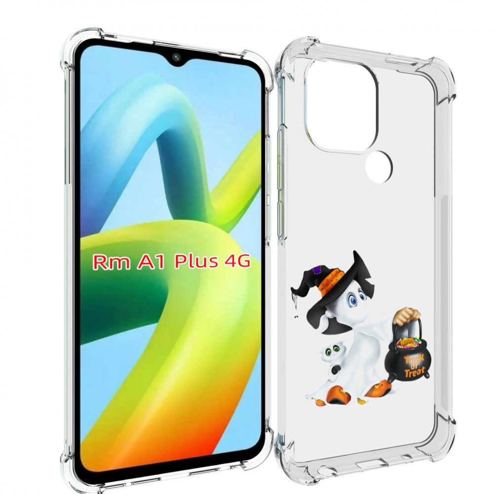 

Чехол MyPads Маленький призрак для Xiaomi Redmi A1 Plus +, Прозрачный, Tocco