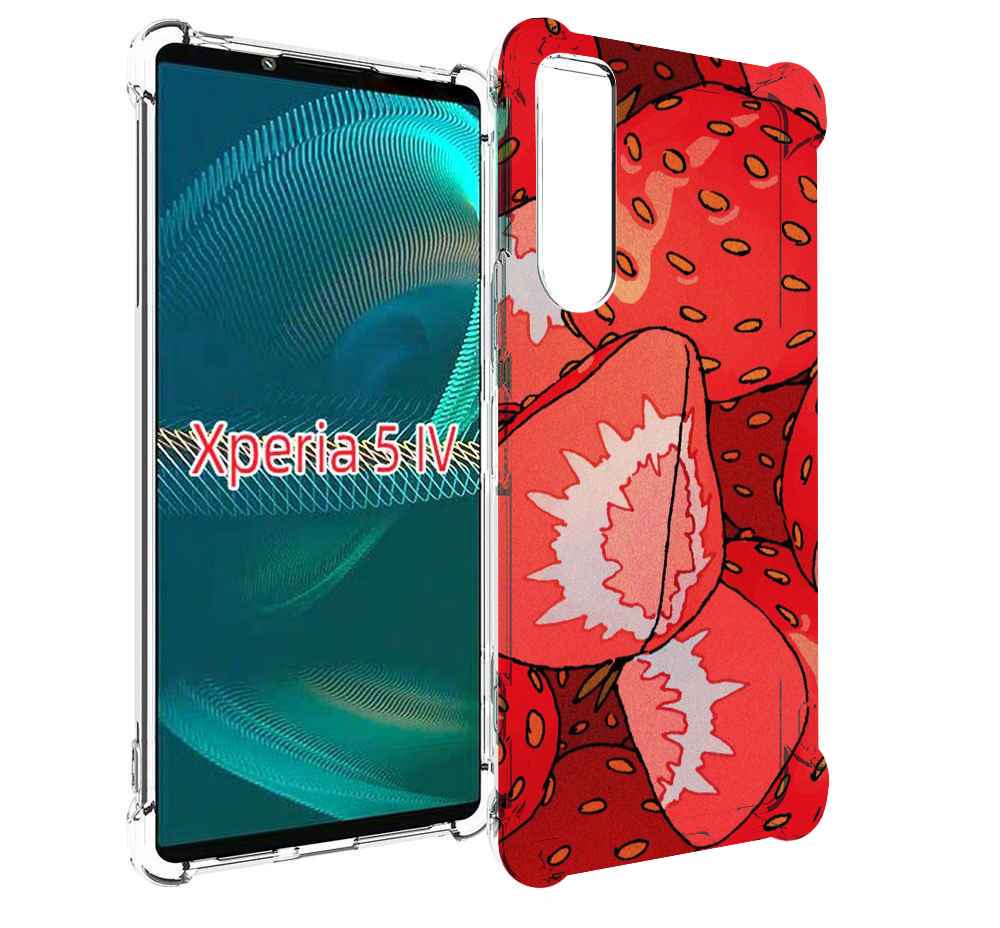 

Чехол MyPads рисованная-клубника для Sony Xperia 5 IV (5-4), Прозрачный, Tocco