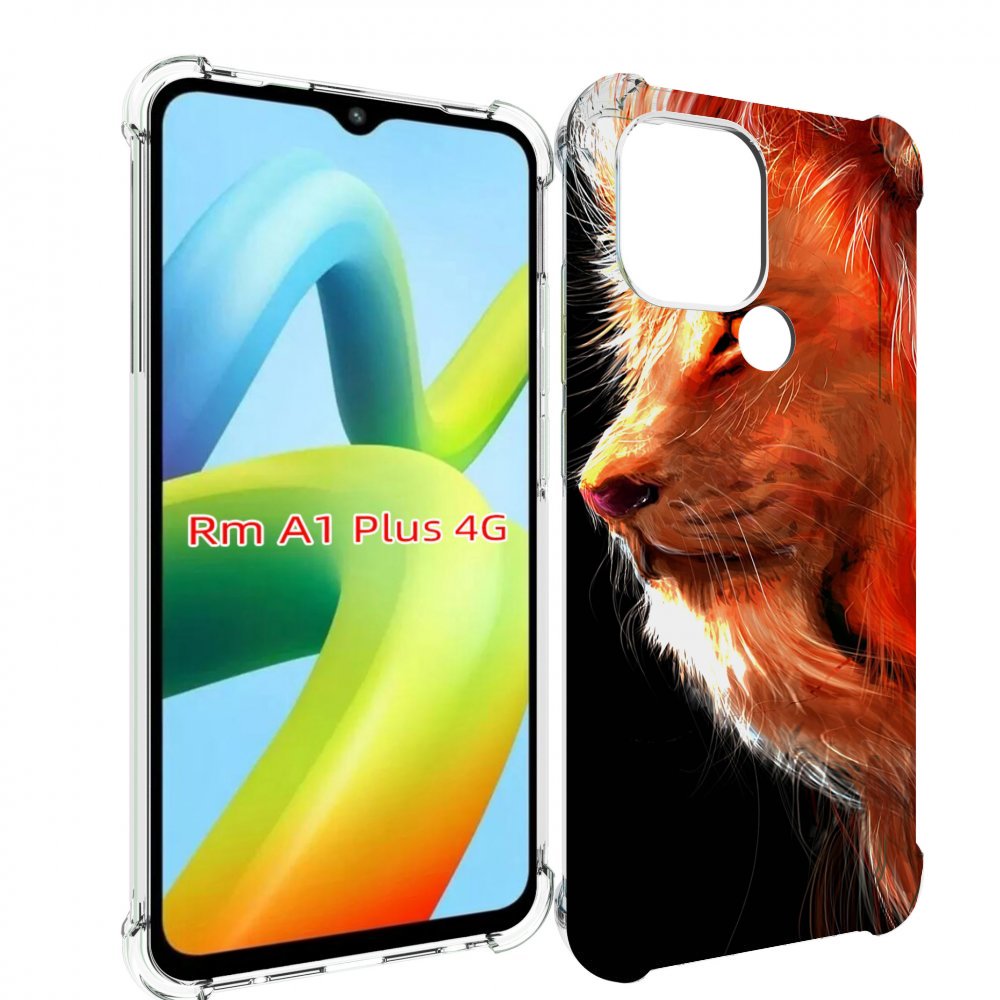 

Чехол MyPads Арт-рисунок-льва мужской для Xiaomi Redmi A1 Plus +, Прозрачный, Tocco
