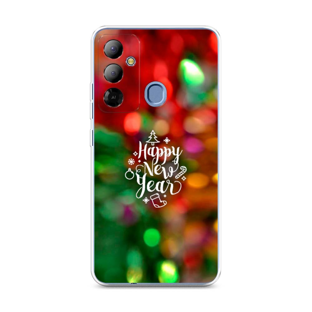 

Чехол на Tecno Pop 6 Go "Новый Год на елке", Зеленый;красный;желтый, 302950-5