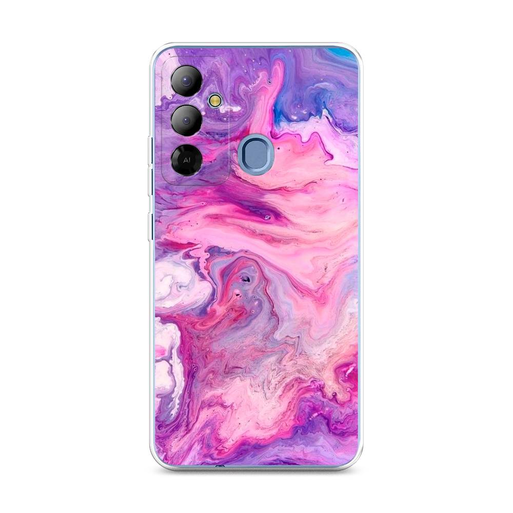 

Чехол на Tecno Pop 6 Go "Нежно-розовая абстракция", Розовый, 302950-3