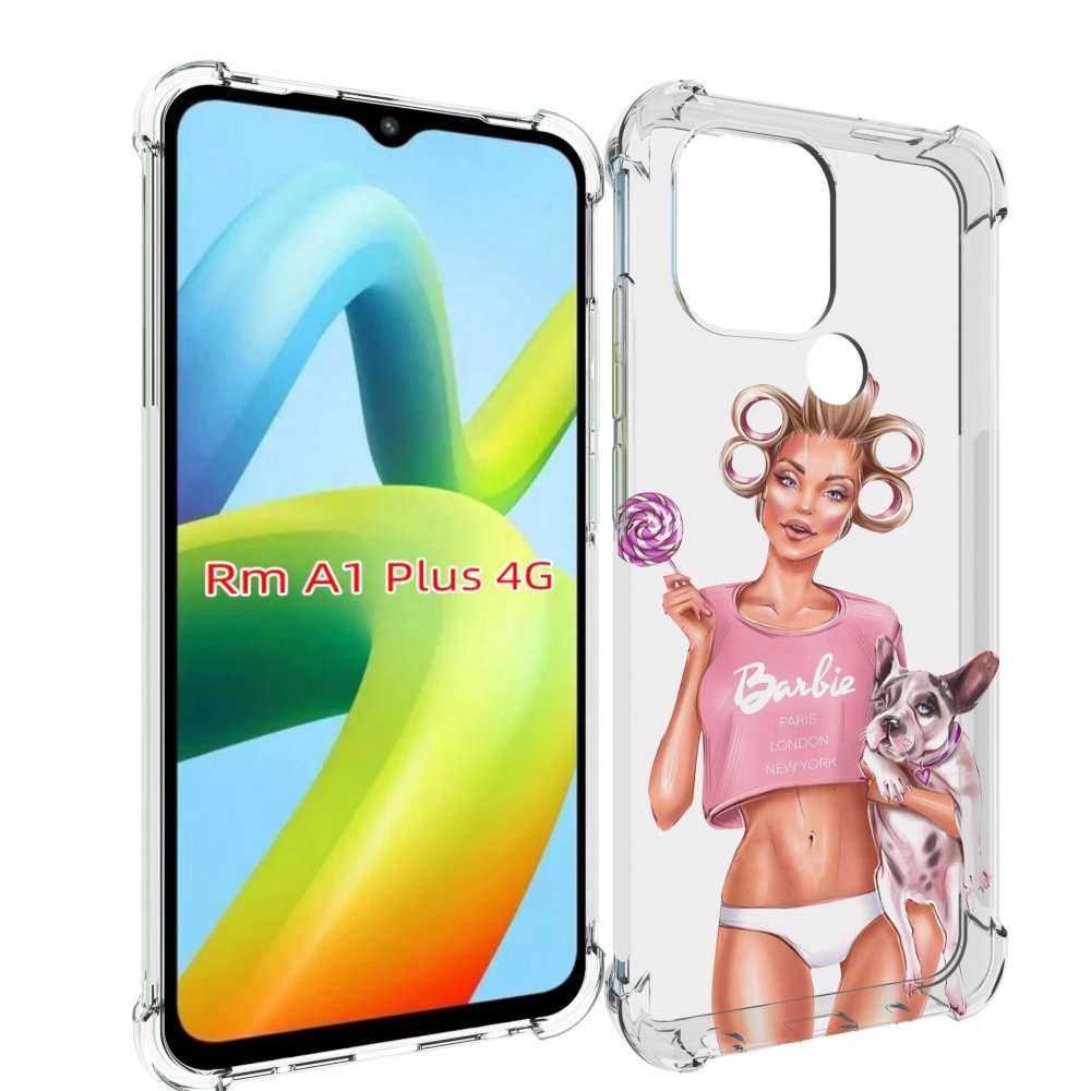 

Чехол MyPads Барби-с-собачкой женский для Xiaomi Redmi A1 Plus +, Прозрачный, Tocco