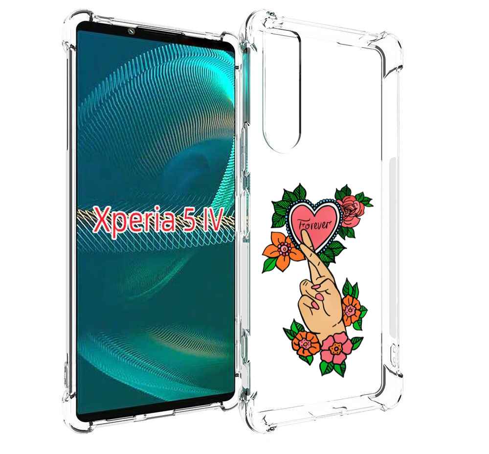 

Чехол MyPads ручки-навсегда женский для Sony Xperia 5 IV (5-4), Прозрачный, Tocco