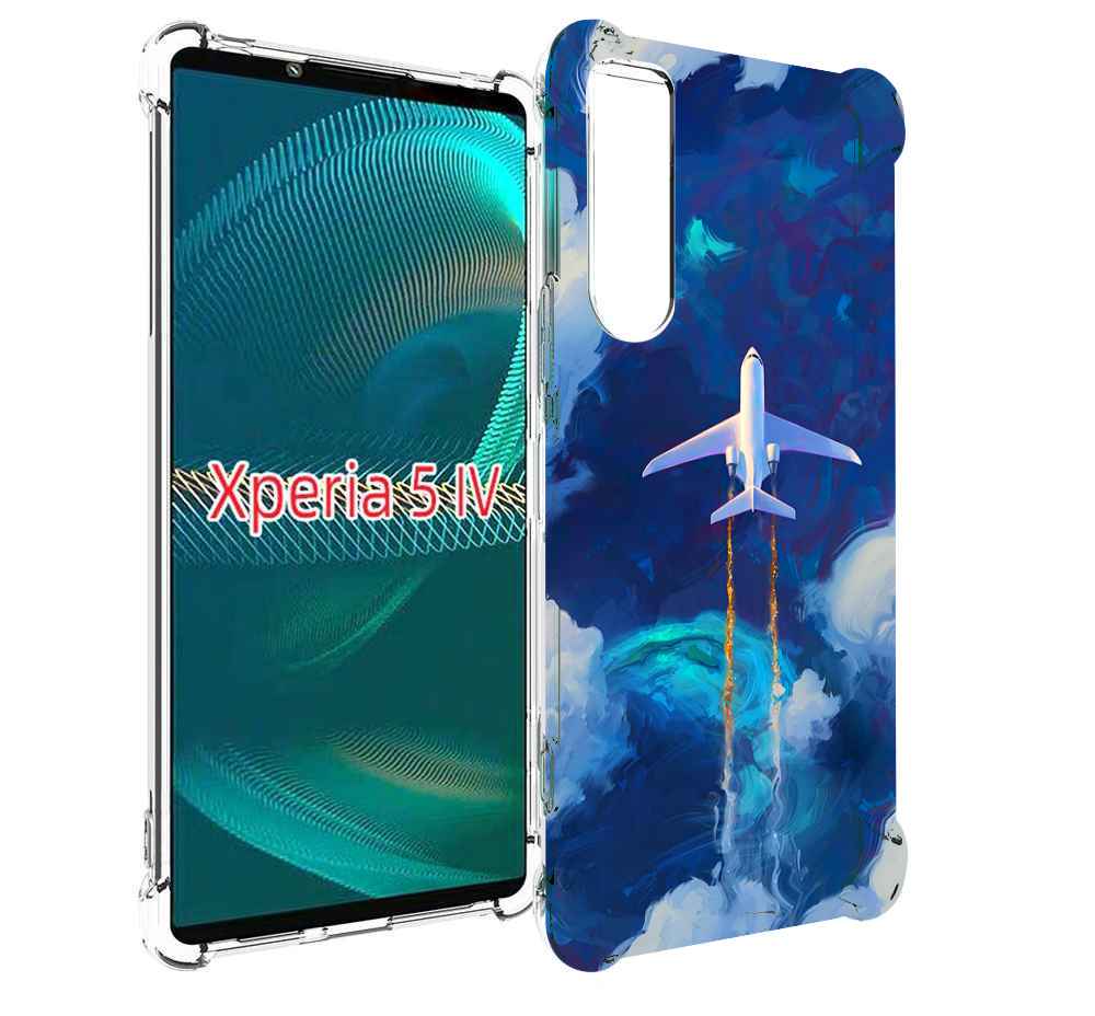 

Чехол MyPads самолет-в-небе-рисунок для Sony Xperia 5 IV (5-4), Прозрачный, Tocco