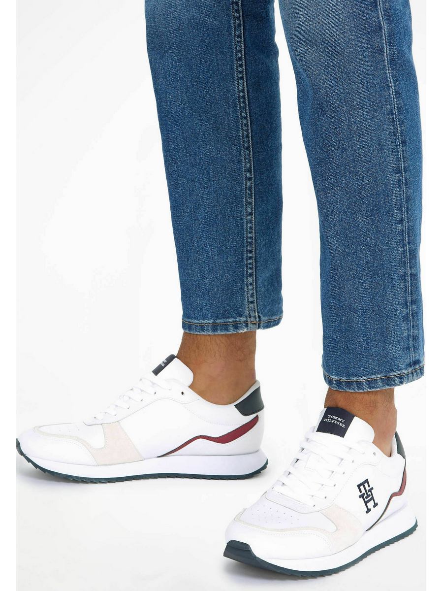 

Кроссовки мужские Tommy Hilfiger TO112O0L0 белые 42 EU, Белый, TO112O0L0