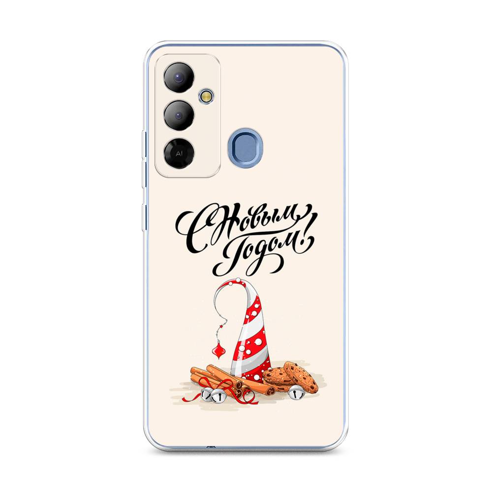 

Чехол на Tecno Pop 6 Go "Подарки на Новый Год", Бежевый;красный;черный, 302950-5