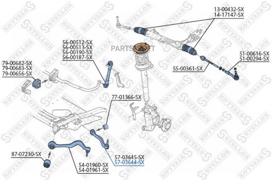 

Рычаг подвески Stellox 5703644SX