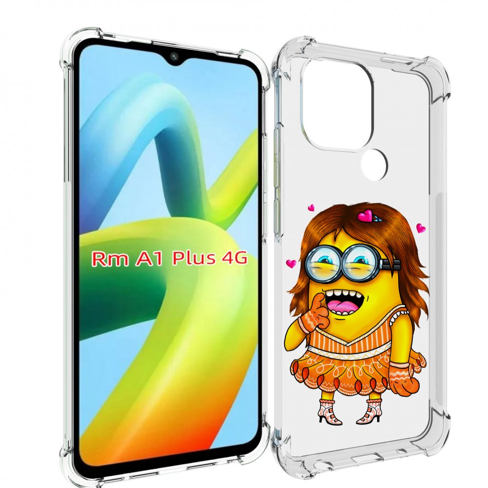 

Чехол MyPads Миньон девочка для Xiaomi Redmi A1 Plus +, Прозрачный, Tocco