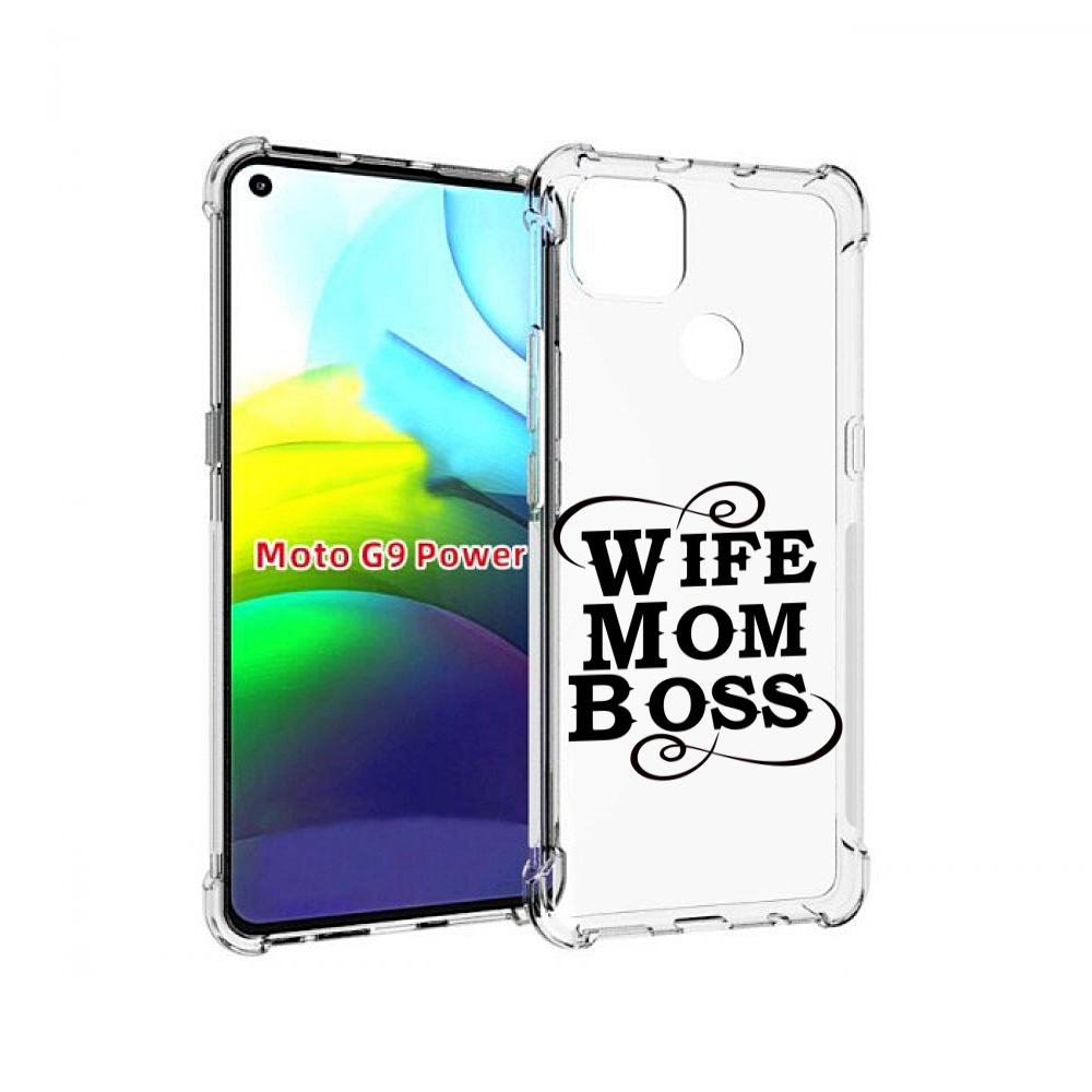 

Чехол MyPads жена-мама-босс для Motorola Moto G9 Power, Прозрачный, Tocco