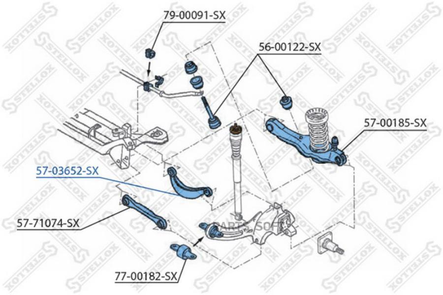 

Рычаг подвески Stellox 5703652SX