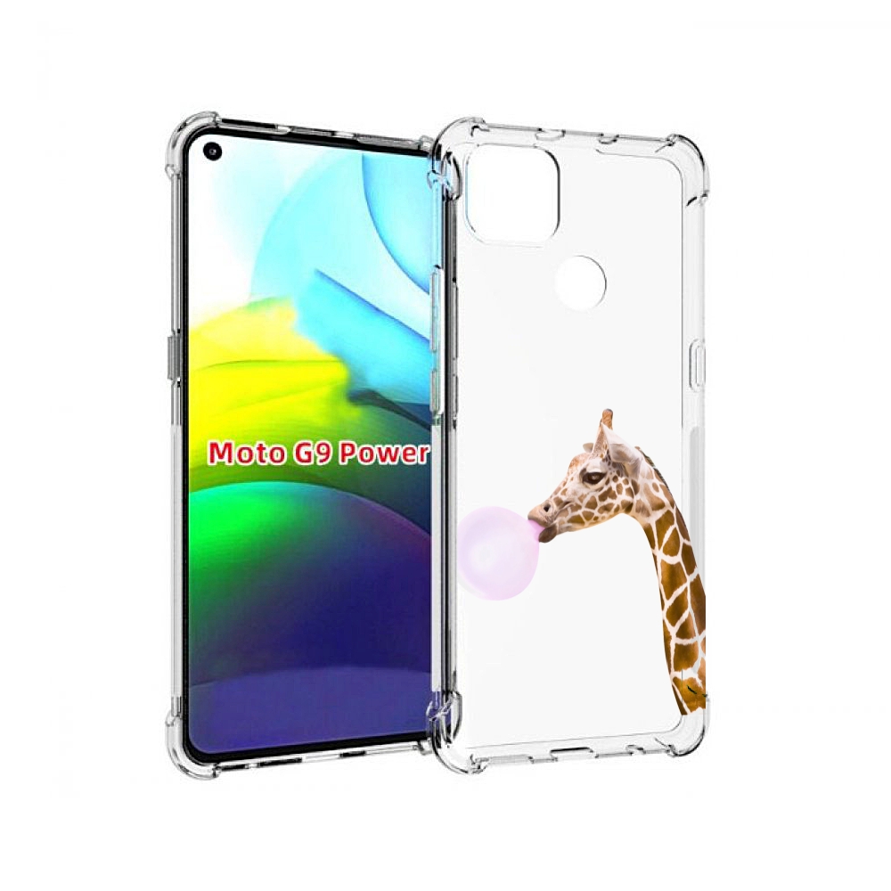 

Чехол MyPads жираф-с-жвачкой для Motorola Moto G9 Power, Прозрачный, Tocco