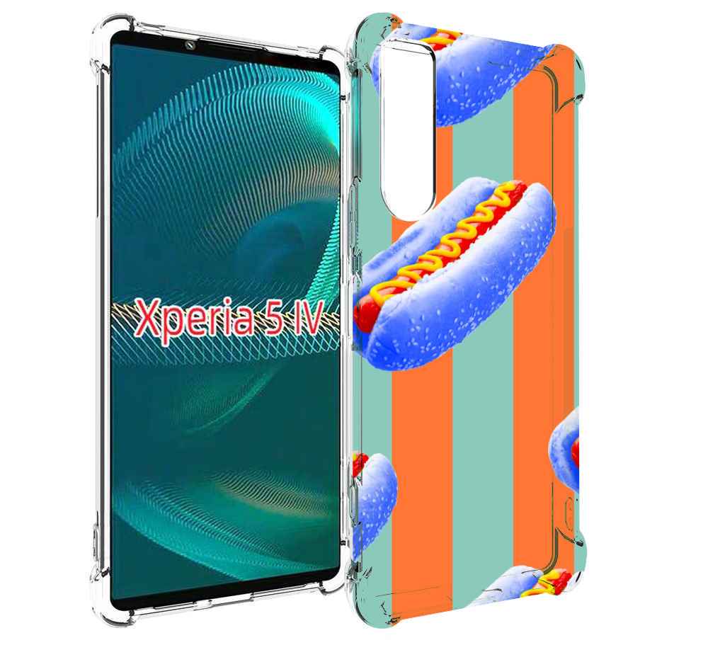 

Чехол MyPads синие хотдоги для Sony Xperia 5 IV (5-4), Прозрачный, Tocco