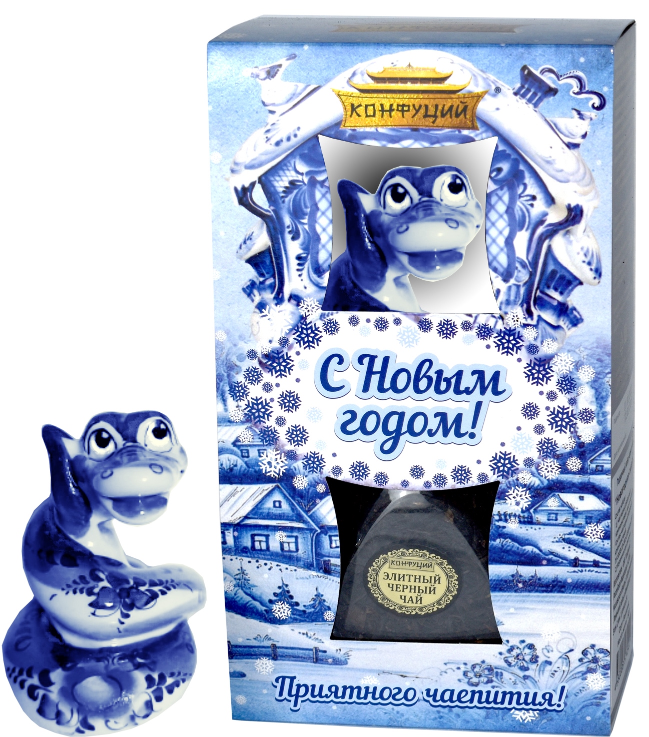 

Набор подарочный Конфуций Чай черный листовой + Фигурка 50 г