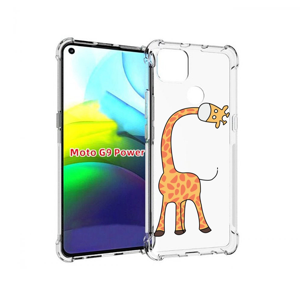 

Чехол MyPads жирафик детский для Motorola Moto G9 Power, Прозрачный, Tocco