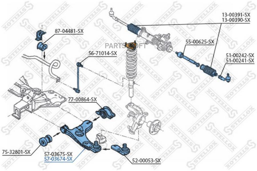 

Рычаг подвески Stellox 5703674SX