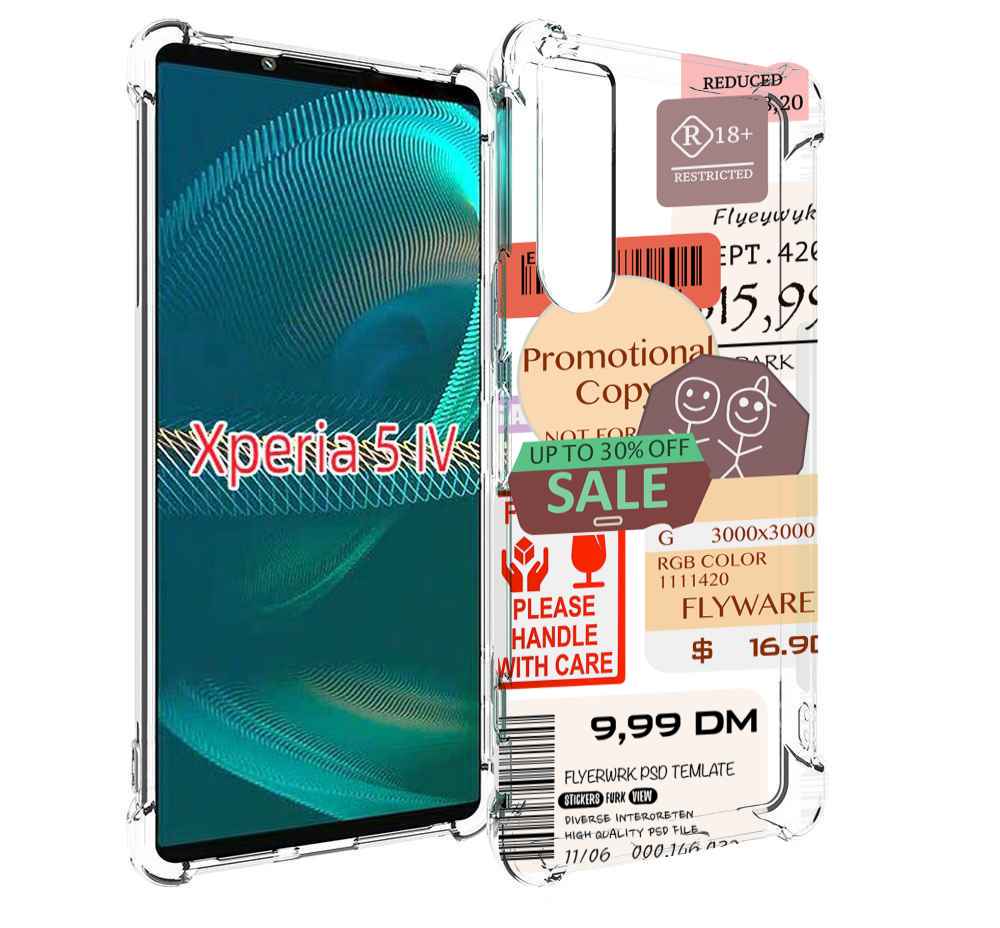 

Чехол MyPads скидочные-купоны-принт для Sony Xperia 5 IV (5-4), Прозрачный, Tocco