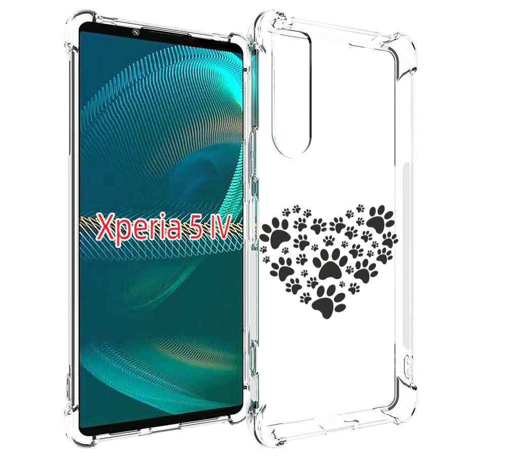 

Чехол MyPads следы-в-сердечке для Sony Xperia 5 IV (5-4), Прозрачный, Tocco