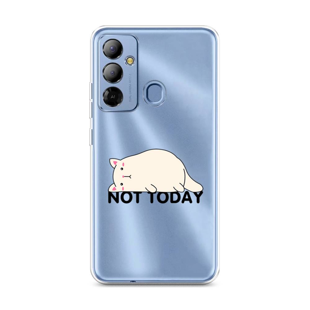 Чехол на Tecno Pop 6 Go Cat not today