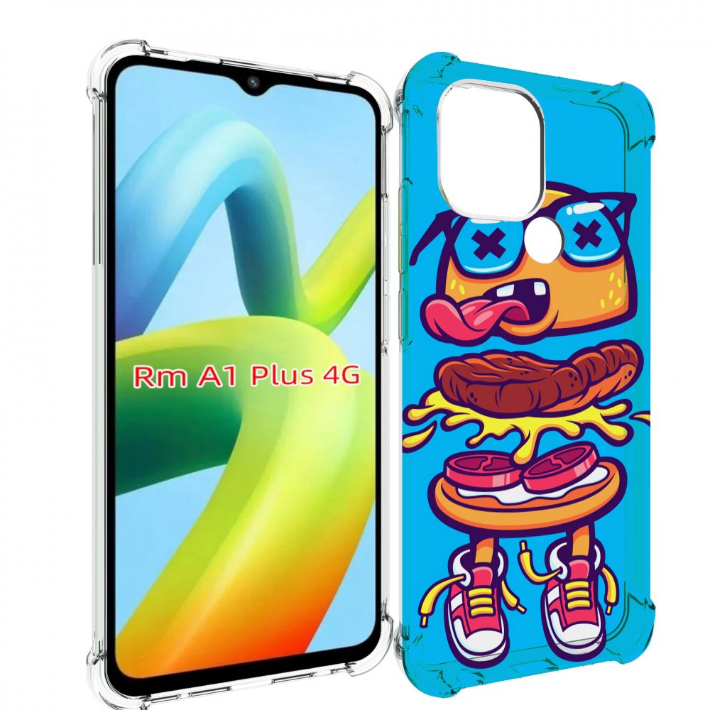

Чехол MyPads Бургер с очками для Xiaomi Redmi A1 Plus +, Прозрачный, Tocco