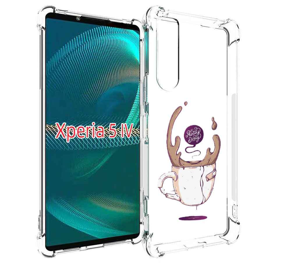 

Чехол MyPads сломанный стаканчик для Sony Xperia 5 IV (5-4), Прозрачный, Tocco