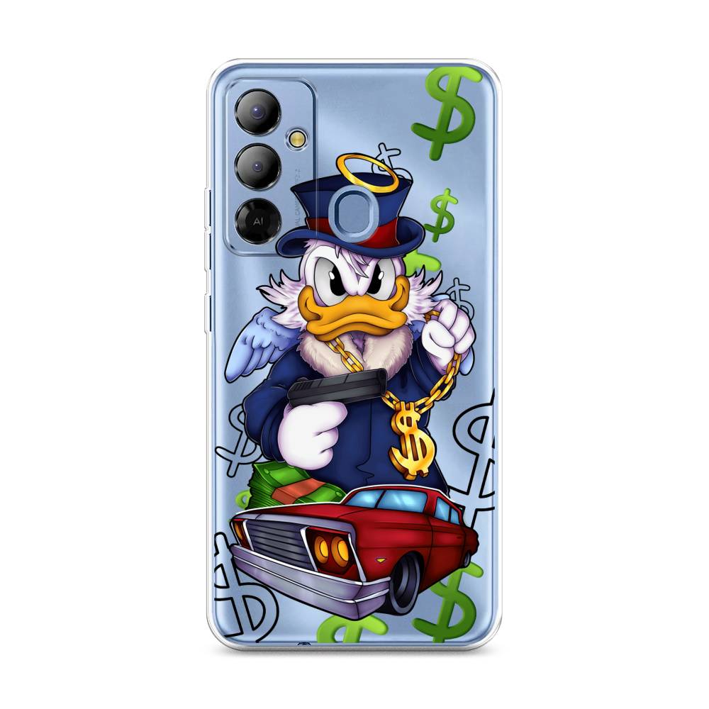 

Чехол на Tecno Pop 6 Go "Scrooge McDuck with a Gold Chain", Красный;синий;белый, 302950-6