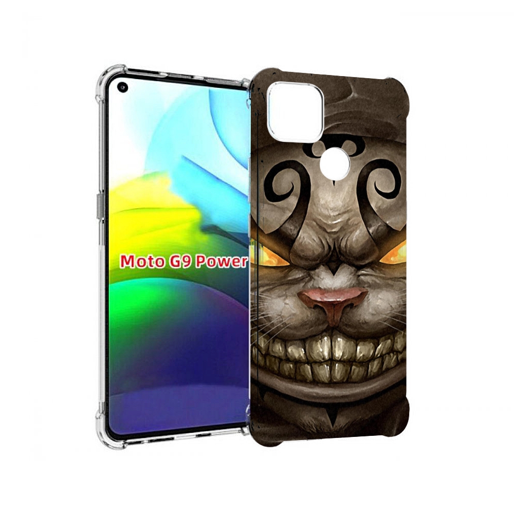 

Чехол MyPads злой котик с желтыми глазами для Motorola Moto G9 Power, Прозрачный, Tocco