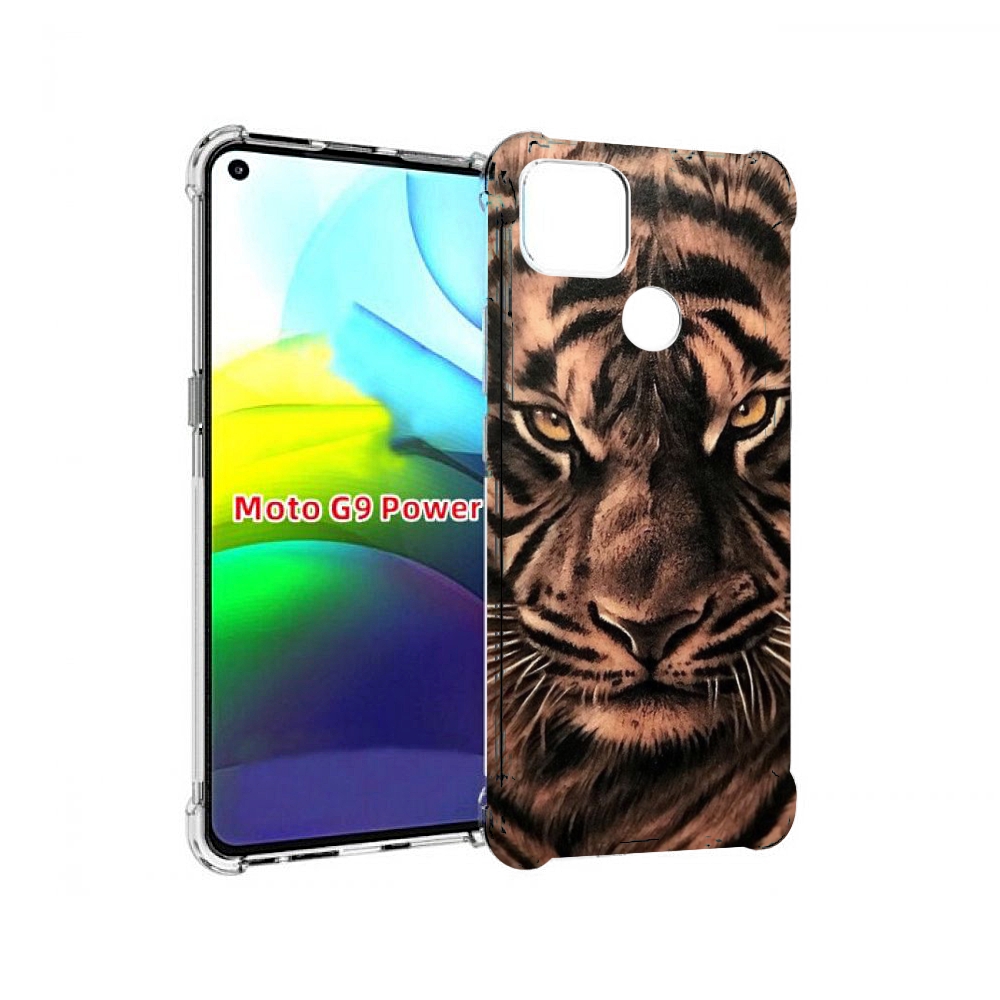 

Чехол MyPads злой-большой-тигр для Motorola Moto G9 Power, Прозрачный, Tocco
