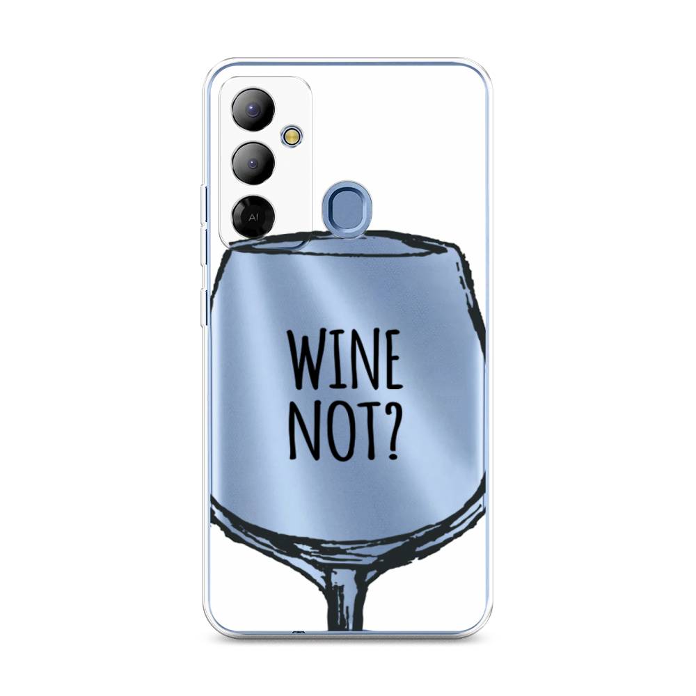 

Чехол на Tecno Pop 6 Go "Wine not white", Белый, 302950-6