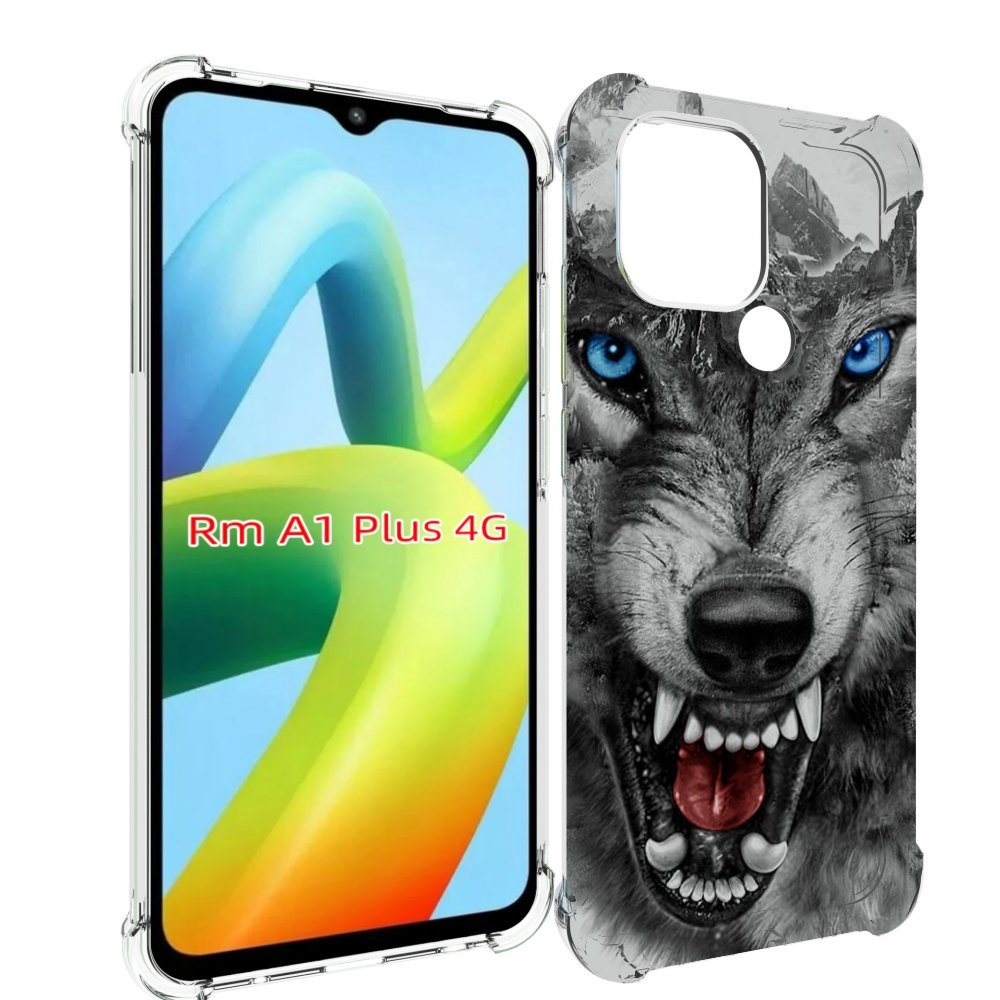 

Чехол MyPads Волк-частица мужской для Xiaomi Redmi A1 Plus +, Прозрачный, Tocco