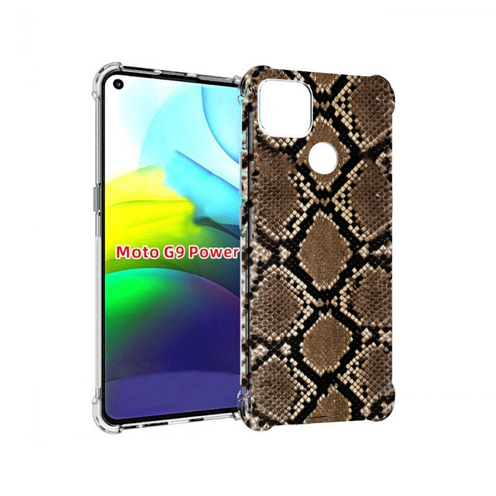 

Чехол MyPads змеиная кожа для Motorola Moto G9 Power, Прозрачный, Tocco