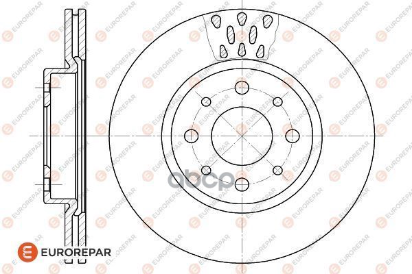 К-Т 2 Шт Диск Тормозной Alfa Romeo 145/147 94-01/Fiat Doblo 01-/Punto 01- Передний Вент. (