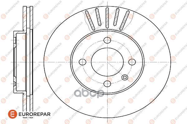 

К-Т 2 Шт Диск Тормозной Volkswagen Golf2/3/Passat/Polo/Vento 81>01 Передний Вент. (Цена За