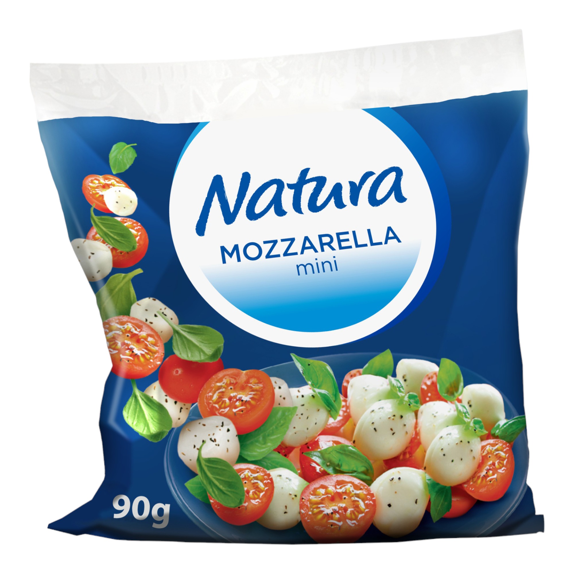 Сыр рассольный Natura Mozzarella mini 45% БЗМЖ 90 г