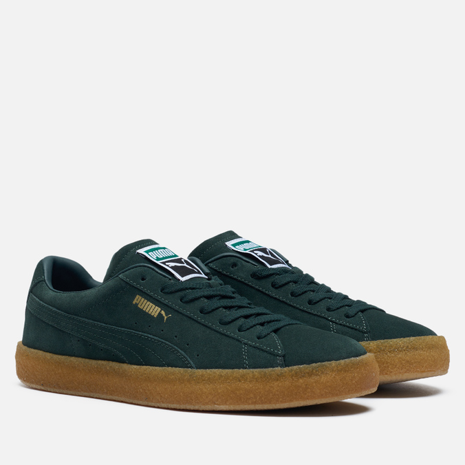 фото Кеды женские puma suede crepe зеленые 42.5 eu