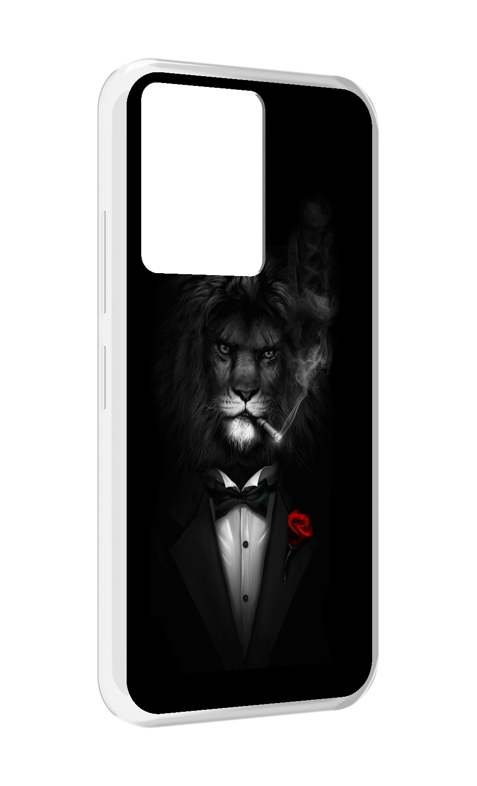

Чехол MyPads лев-в-темноте-с-сигаретой мужской для Infinix Note 12 5G X671, Прозрачный, Tocco