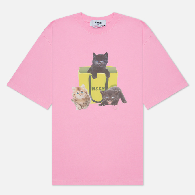 

Футболка женская MSGM 3341MDM172 227798 12 розовая L, 3341MDM172 227798 12
