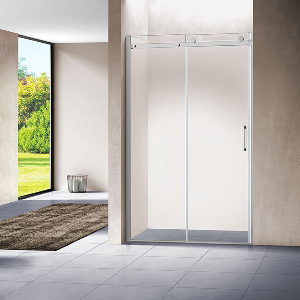 

Дверь душевая раздвижная BelBagno Unique (1500-1800)x1900 мм UNIQUE-BF-2-150/180-C-Cr