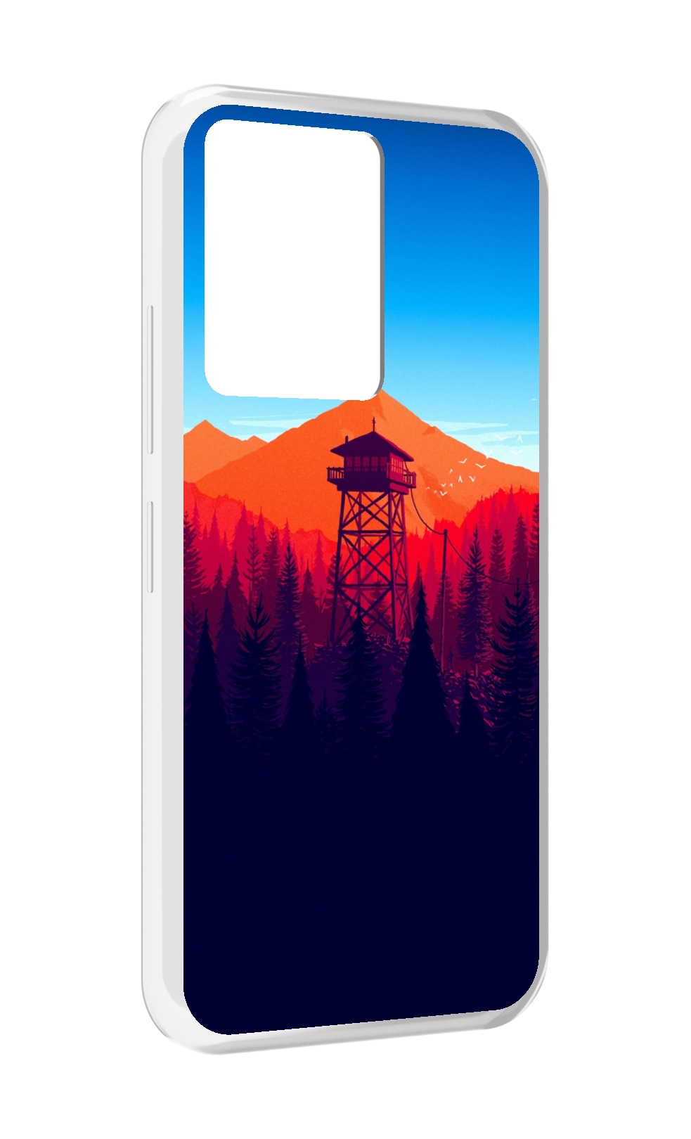 

Чехол MyPads лес с оранжевыми горами для Infinix Note 12 5G X671 / Note 12 Pro 5G, Прозрачный, Tocco