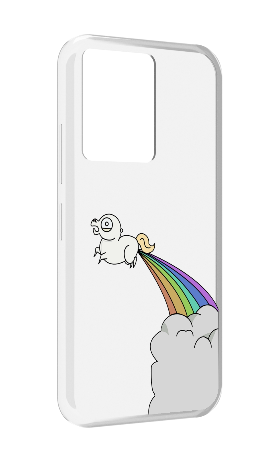 

Чехол MyPads летающее-пони детский для Infinix Note 12 5G X671 / Note 12 Pro 5G, Прозрачный, Tocco