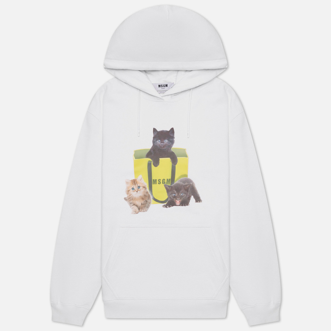 

Худи женское MSGM 3341MDM173 227799 01 белое XS, 3341MDM173 227799 01