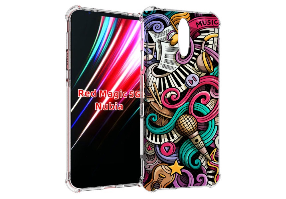 

Чехол MyPads любимая-музыка для ZTE Nubia Red Magic 1 5G, Прозрачный, Tocco