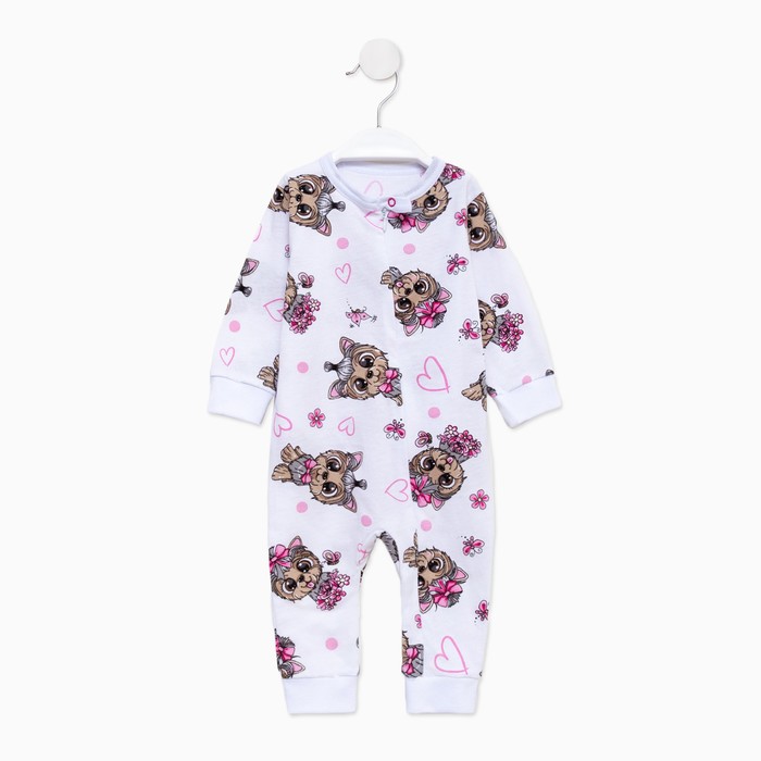 

Комбинезон детский Детская линия Р00000709, белый, 56