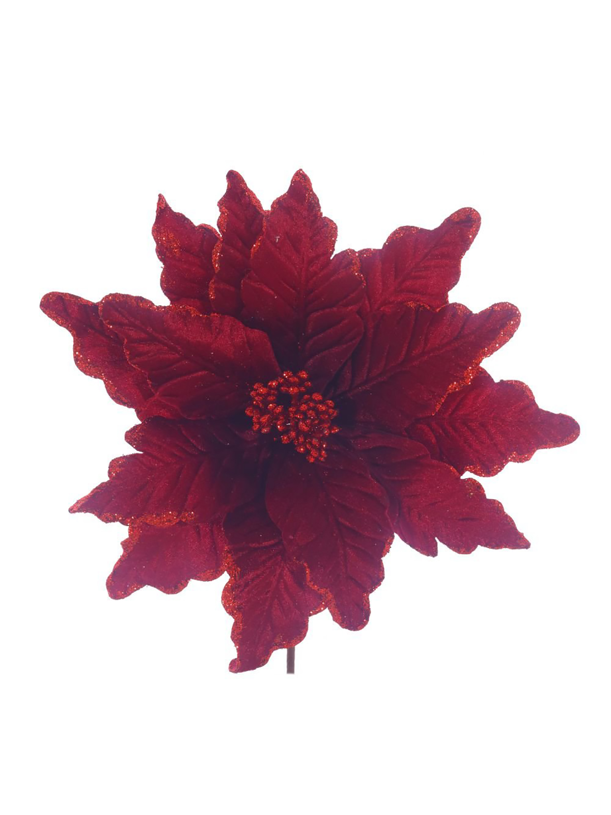 Цветок искусственный Пуансеттия 28x28x25 см Remecoclub 746917