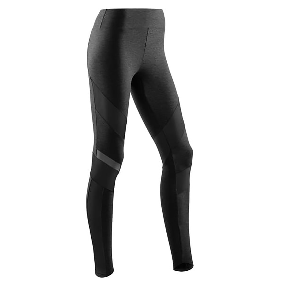 фото Тайтсы женские cep silver tight черные xs