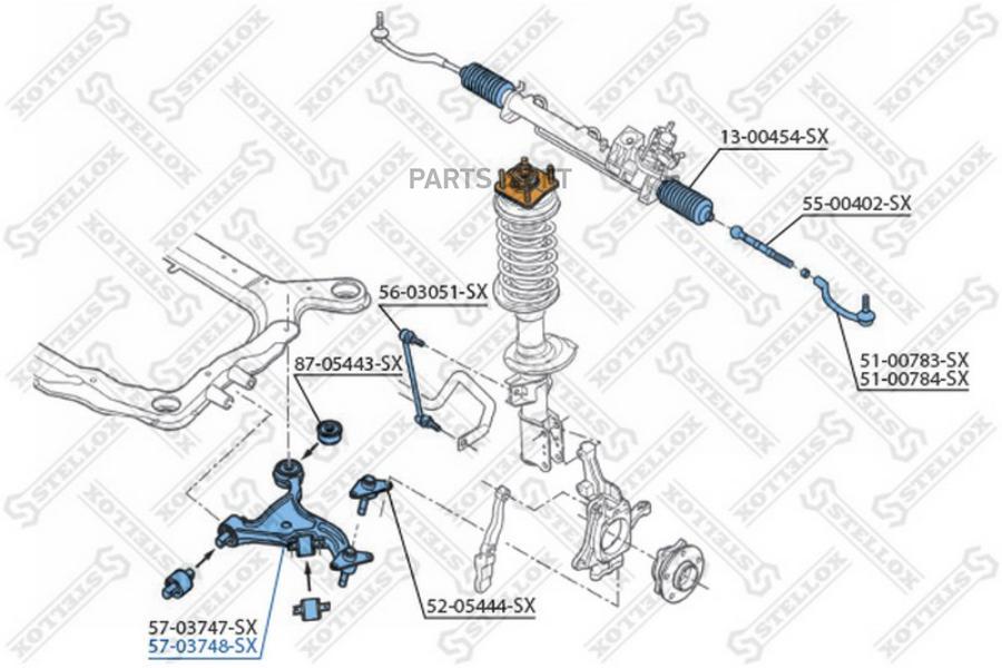 

Рычаг подвески Stellox 5703748SX