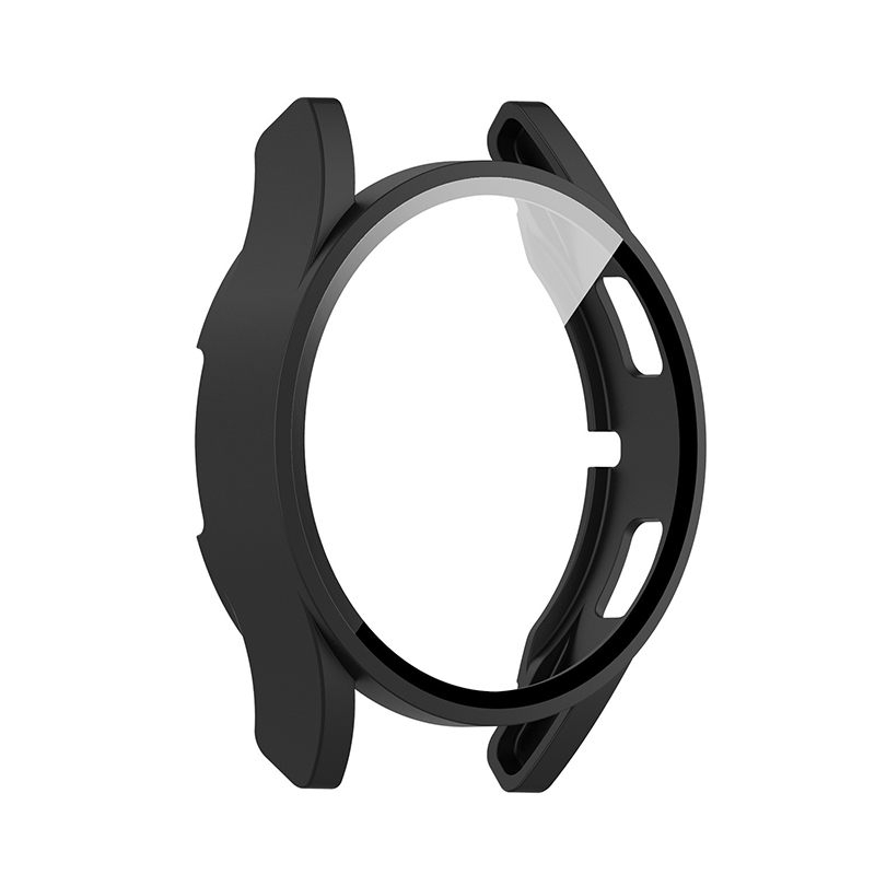 Защитный чехол с закаленным стеклом для Samsung Galaxy Watch4 44мм - черный